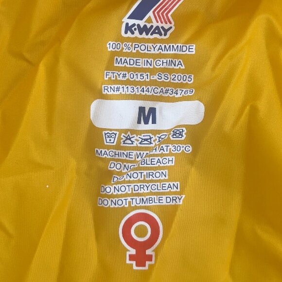 Vintage yellow K-Way Pac-A-Mac in great condition - Picture 2 of 4